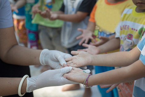Hand-Fuß-Mund-Krankheit bei Kindern. Quelle: © fotolia/frank29052515 - stock.adobe.com