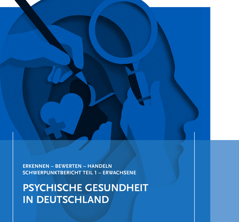 Titelblatt Bericht zur psychischen Gesundheit in Deutschland - Teil 1: Erwachsene (Quelle: RKI)